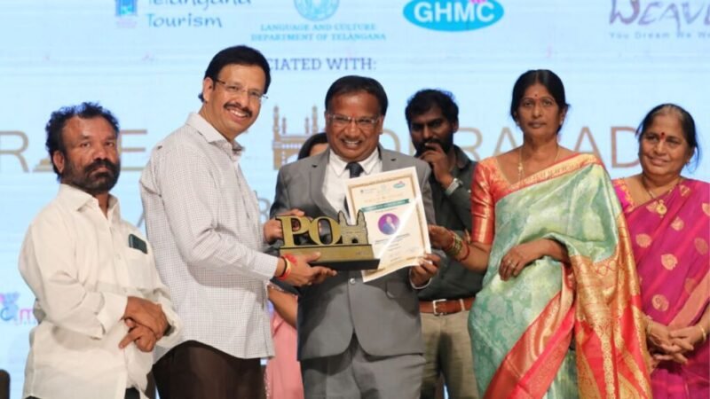 Venkateswarulu Jayavarapu, Managing Director of Vasantha Logistics, Wins Prestigious Pride of Hyderabad Award