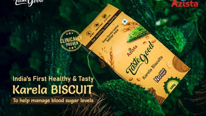 Azista Industries Launches India’s First Ever Low-GI, Diabatic -Friendly Biscuits – The Taste Good Karela Biscuits