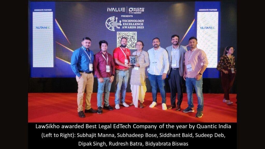 LawSikho wins the Best Legal EdTech Company of the year award 